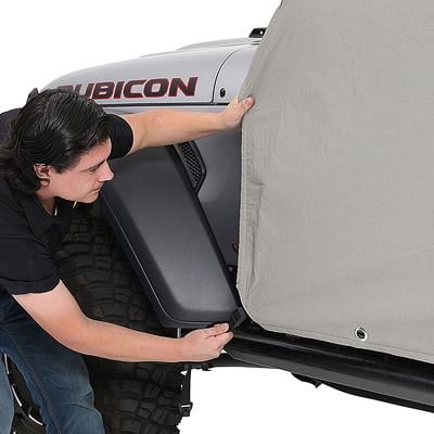 Water-Resistant Cab Cover with Door Flaps (Gray) – 1070 view 6