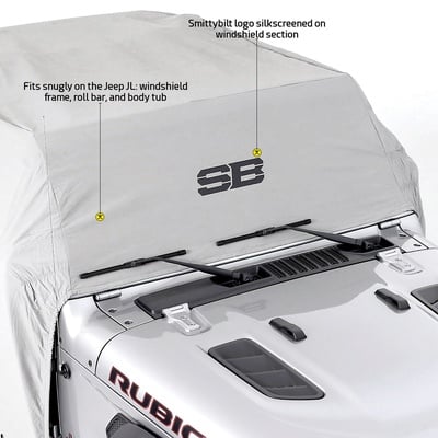 Smittybilt Water-Resistant Cab Cover with Door Flaps (Gray) – 1071 view 3