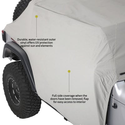 Smittybilt Water-Resistant Cab Cover with Door Flaps (Gray) – 1071 view 5