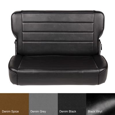 Smittybilt Fold and Tumble Rear Seat (Black) – 41301 view 4