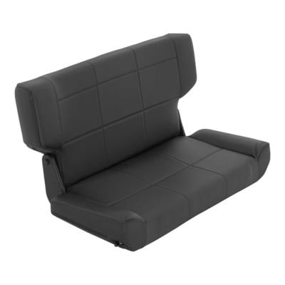 Smittybilt Fold and Tumble Rear Seat (Black) – 41515 view 1