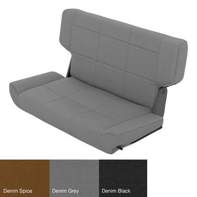 Smittybilt Fold and Tumble Rear Seat (Black) – 41515 view 2