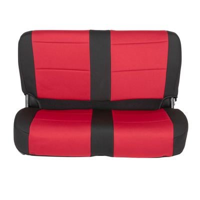 Smittybilt Neoprene Front and Rear Seat Cover Kit (Black/Red) – 471030 view 2