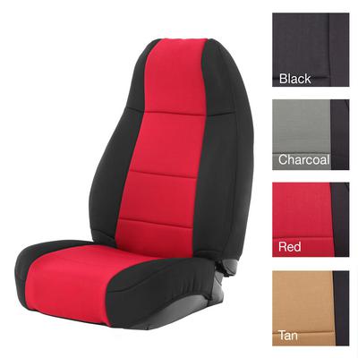 Smittybilt Neoprene Front and Rear Seat Cover Kit (Black/Red) – 471030 view 3