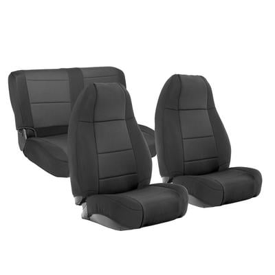 Smittybilt Neoprene Front and Rear Seat Cover Kit (Black/Black) – 471101 view 1