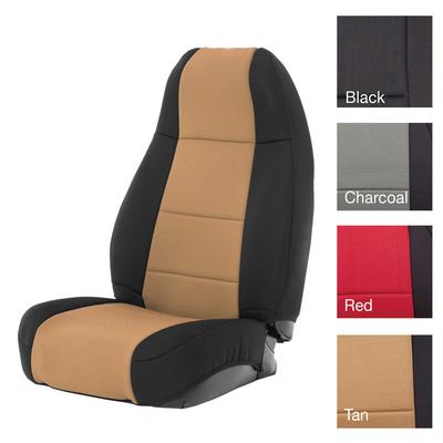 Smittybilt Neoprene Front and Rear Seat Cover Kit (Black/Tan) – 471125 view 3
