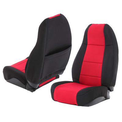 Smittybilt Neoprene Front and Rear Seat Cover Kit (Black/Red) – 471130 view 3