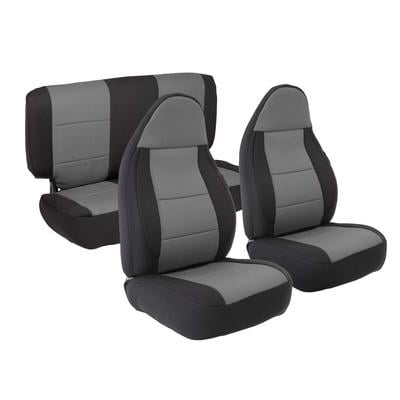 Smittybilt Neoprene Front and Rear Seat Cover Kit (Black/Gray) – 471222 view 1