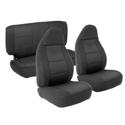 Smittybilt Neoprene Front and Rear Seat Cover Kit (Black/Black) – 471301 view 1