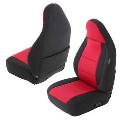 Neoprene Front and Rear Seat Cover Kit (Black/Red) – 471330 view 2