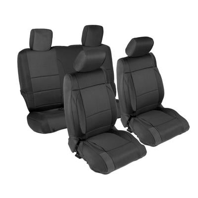 Neoprene Front and Rear Seat Cover Kit (Black) – 471401 view 1