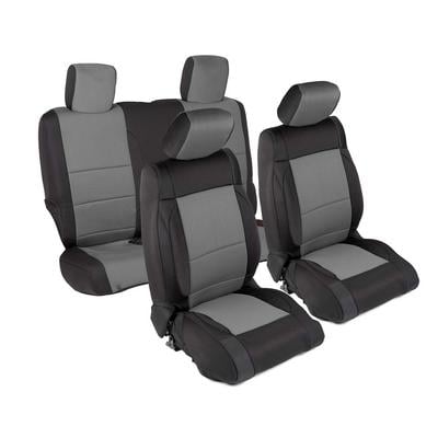 Neoprene Front and Rear Seat Cover Kit (Black/Gray) – 471422 view 1