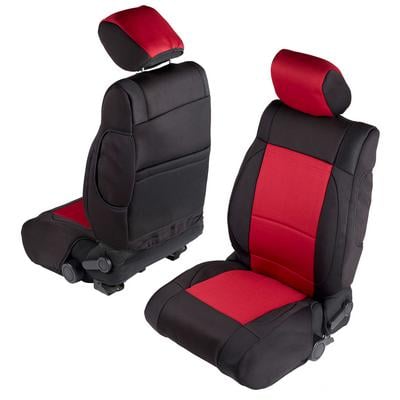 Smittybilt Neoprene Front and Rear Seat Cover Kit (Black/Red) – 471430 view 4