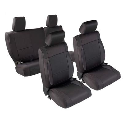 Neoprene Front and Rear Seat Cover Kit (Black) – 471601 view 1