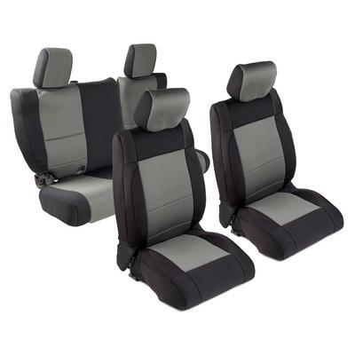 Smittybilt Neoprene Front and Rear Seat Cover Kit (Black/Gray) – 471622 view 1