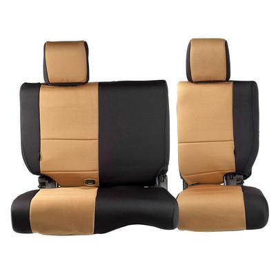 Smittybilt Neoprene Front and Rear Seat Cover Kit (Black/Tan) – 471625 view 5