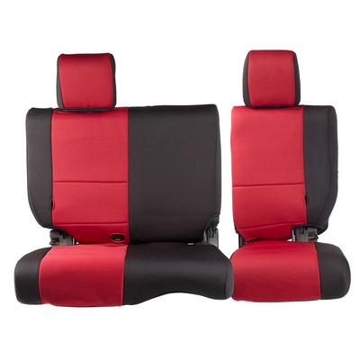 Neoprene Front and Rear Seat Cover Kit (Black/Red) – 471630 view 8