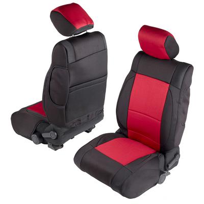 Neoprene Front and Rear Seat Cover Kit (Black/Red) – 471830 view 3