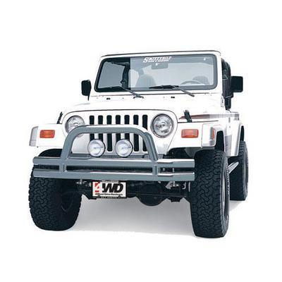 Smittybilt Front Bumper with Hoop (Stainless Steel) – JB44-FS view 1