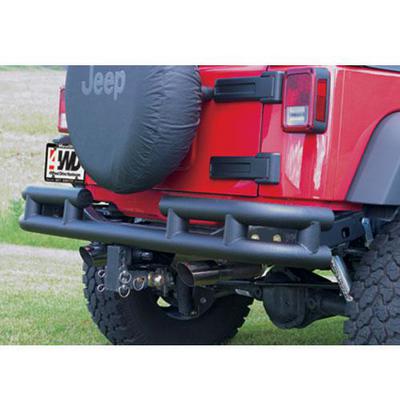 Rear Bumper with Hitch in Textured Black (Black) – JB48-RHT view 1