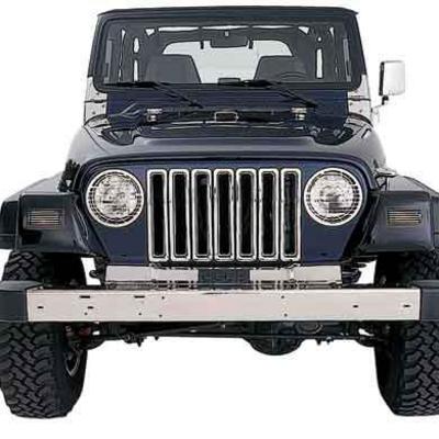 Chrome Grille Inserts for Jeep TJ & LJ Wrangler – 7511 view 1
