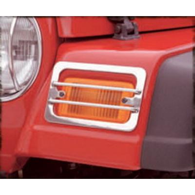 Smittybilt Euro Turn Signal/ Side Marker Covers, Stainless – 5470 view 3