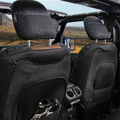 Smittybilt GEN2 Neoprene Front and Rear Seat Cover Kit (Black/Tan) – 577125 view 6