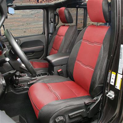 Smittybilt GEN2 Neoprene Front and Rear Seat Cover Kit (Black/Red) – 577130 view 1