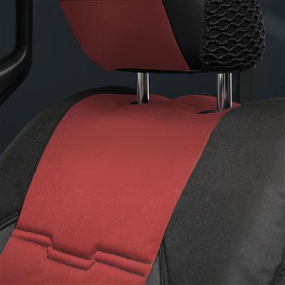 Smittybilt GEN2 Neoprene Front and Rear Seat Cover Kit (Black/Red) – 577130 view 4