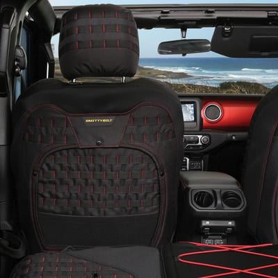 Smittybilt G.E.A.R. Front Seat Covers (Black) – 57747701 view 2