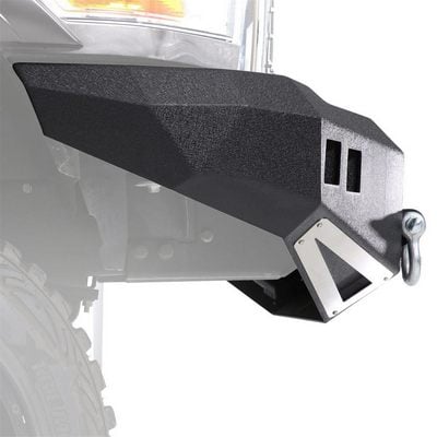 M1 RAM Truck Winch Mount Front Bumper with D-Ring Mounts and Light Kit (Black) – 612802 view 4