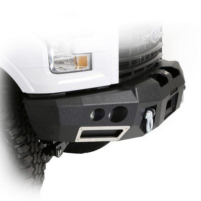 Smittybilt M1 Ford 150 Winch Mount Front Bumper with D-ring Mounts and Light Kit – 612833 view 6