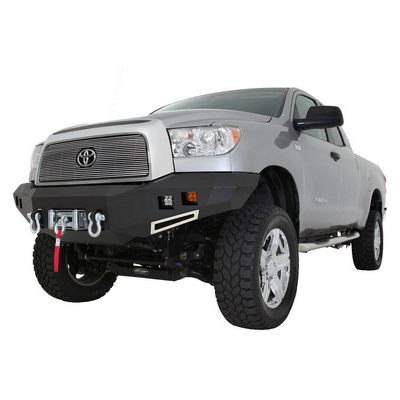 Smittybilt M1 Toyota Tundra Winch Mount Front Bumper with D-ring Mounts and Light Kit – 612840 view 3