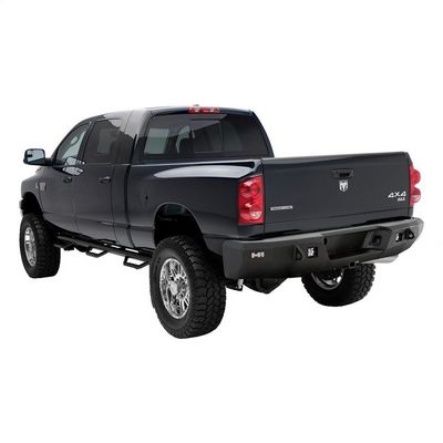 M1 Dodge Ram Rear Bumper with D-ring Mounts and Additional Rear Lights Included (Black) – 614800 view 4