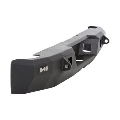 Smittybilt M1 Dodge Ram Rear Bumper with D-ring Mounts and Additional Rear Lights Included (Black) – 614800 view 3