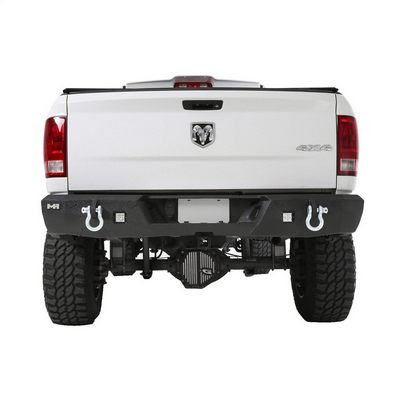 Smittybilt M1 Dodge Ram Rear Bumper with D-ring Mounts and Additional Rear Lights Included (Black) – 614802 view 6