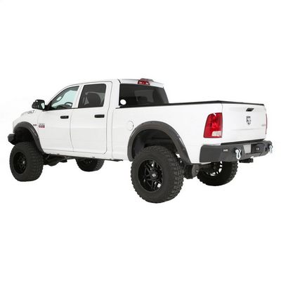 Smittybilt M1 Dodge Ram Rear Bumper with D-ring Mounts and Additional Rear Lights Included (Black) – 614802 view 4