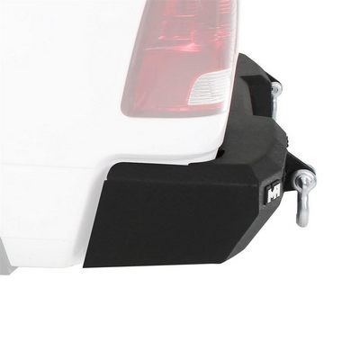 Smittybilt M1 Dodge Ram Rear Bumper with D-ring Mounts and Additional Rear Lights Included (Black) – 614802 view 2