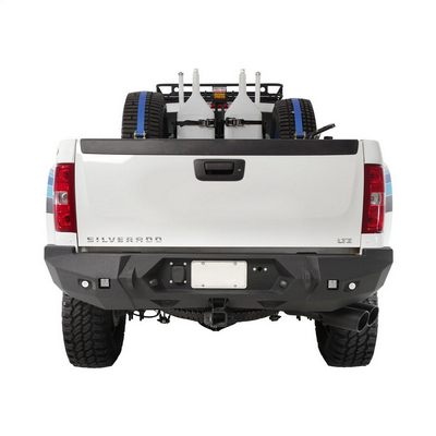 Smittybilt M1 Chevy Rear Bumper with D-ring Mounts and Additional Rear Lights Included (Black) – 614820 view 3