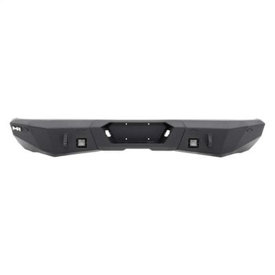 Smittybilt M1 Toyota Tundra Rear Bumper with D-ring Mounts and Additional Rear Lights Included (Black) – 614840 view 1