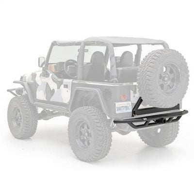 Smittybilt SRC Rear Bumper and Tire Carrier with Receiver Hitch (Black) – 76621 view 1