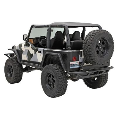 SRC Rear Bumper and Tire Carrier with Receiver Hitch (Black) – 76621 view 2