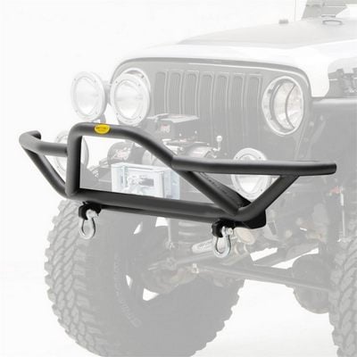 SRC Front Grille Guard Bumper with D-ring Mounts (Black) – 76721 view 1