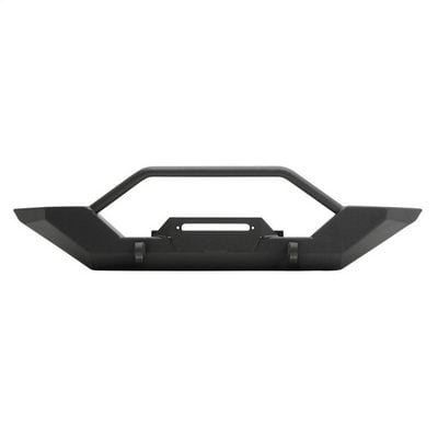 XRC Rock Crawler Winch Front Bumper with Grille Guard and D-ring Mounts (Black) – 76800 view 1