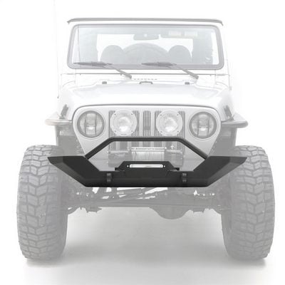 Smittybilt XRC Rock Crawler Winch Front Bumper with Grille Guard and D-ring Mounts (Black) – 76800 view 7