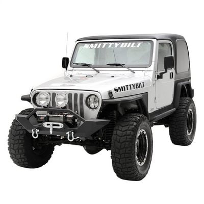 XRC Rock Crawler Winch Front Bumper with Grille Guard and D-ring Mounts (Black) – 76800 view 5
