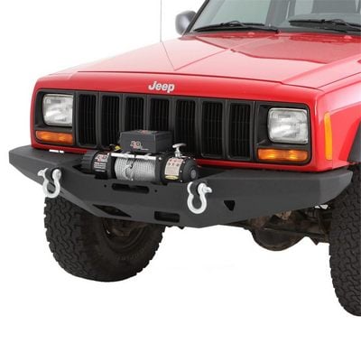 XRC Rock Crawler Winch Front Bumper with D-ring Mounts (Black) – 76810 view 4