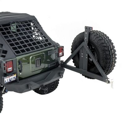 Smittybilt XRC Gen 1 Rear Bumper with Hitch and Tire Carrier (Black) – 76856 view 8