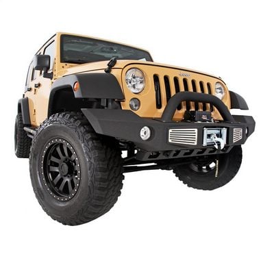 Smittybilt XRC Atlas Front Bumper with Grille Guard and Fog Light Holes (Black) – 76892 view 8