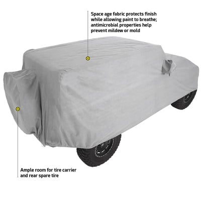 Smittybilt Full Climate Jeep Cover (Gray) – 845 view 4